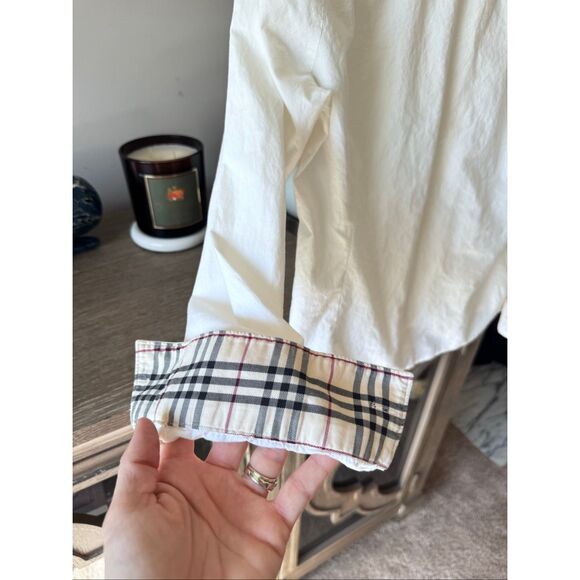 Burberry Button Down Shirt in White Size Small - Picture 7 of 10